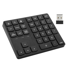 Teclado numérico multifuncional, ultra silencioso, bateria recarregável, conexão sem fio 2.4G, design compacto, plug and play, construção