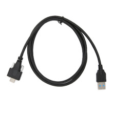 Cavo da USB Type C a USB 3.0 con doppio bloccaggio a vite, trasferimento dati ad alta velocità, connessione sicura per telecamere industriali VR e