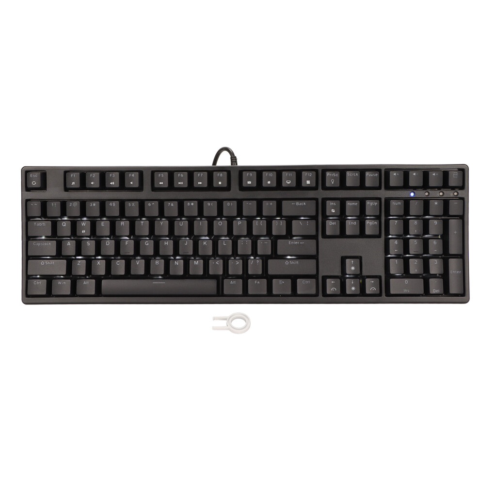 Rgb Backlit Display Mechanical Keyboard With Pbt Keycaps, Ergonomic Wired Gaming Keyboard Featuring Tactile Feedback Switches Blue 9773935303386