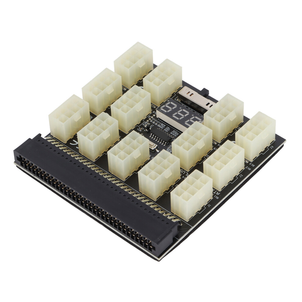 12V Power Supply Board Adapter For Mining Graphics Card, 6/8 Pin, Temp Display 9461382374256