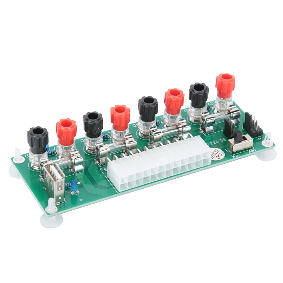 Atx Power Hub For Embedded Systems, Atx Benchtop Pc Power Breakout Adapter With Binding Post, Versatile Desktop Power Supply With Enhanced Safety Feat 9176269656249