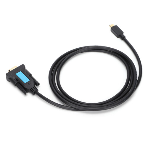 Adaptador USB para RS232 com conector serial DB9 macho, chipset PL2303, cabo conversor serial sem necessidade de alimentação externa, interface 1