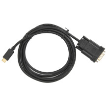 USB C To VGA Cable Support Resolution Up to 1080P 60hz Plug And Play Thunderbolt 3 Compatible Male Adapter For Windows Mac With Electromagnetic Interf