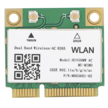 Placă WiFi Mini PCI-E 8265HMW, Bluetooth 4.2 Dual Band 802.11ac Acces la internet de mare viteză la 867 Mbps Consum redus de energie pentru