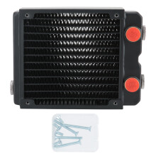 Alette del radiatore in rame per strumenti industriali, camera d'acqua in ottone per una dissipazione del calore più rapida, design a 2 strati e 12