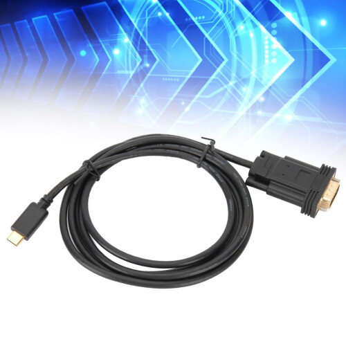 Καλώδιο μετατροπέα USB C σε VGA, αξιόπιστος σχεδιασμός, σταθερός, plug and play 1