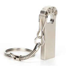 Niedlicher USB-Stick mit Pfotenmotiv, stoßfest, wasserabweisend, schnelle Datenübertragung, tragbar, inklusive Schlüsselanhänger, Plug & Play,