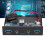 Hub USB 3.0 de material robusto, painel frontal de 3,5 polegadas com expansão USB 3.1, interface Type-C e velocidade de 5 Gbps, carcaça de metal 6