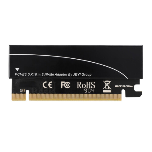 Κάρτα επέκτασης PCIe M.2NVMe SSD, προσαρμογέας ψύξης ψύκτρας αλουμινίου για συμβατότητα 1