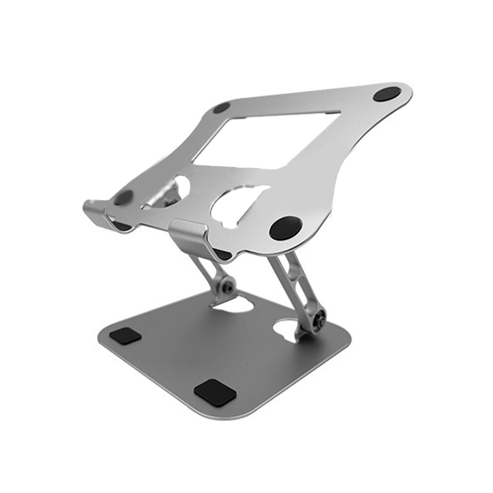 Adjustable Laptop Holder With Rotating Base Ergonomic Computer Riser Foldable Stand Sturdy Aluminum Ventilated Stand For 10 To 15.6 Inch Devices 9176269650971