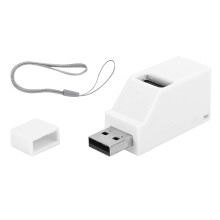 Tragbarer USB-Hub, breite Kompatibilität, 3-Port-Splitter für Notebooks, Desktop-PCs und Mobilgeräte, Schwarz, Highspeed-Übertragung, Plug & Play