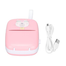 Mini-Taschendrucker mit Thermodruckkopf, tintenloser Bluetooth-Drucker für Mobiltelefone, druckt Fotos, Etiketten, Notizen und QR-Codes, ideales