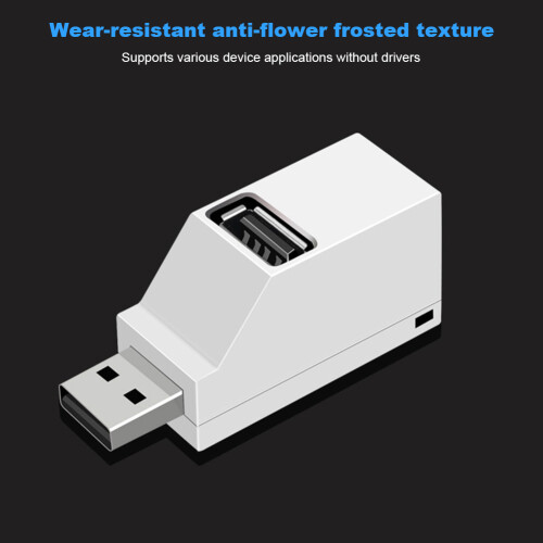 Φορητός διανομέας USB, ευρεία συμβατότητα, διαχωριστής 3 θυρών για φορητό 2