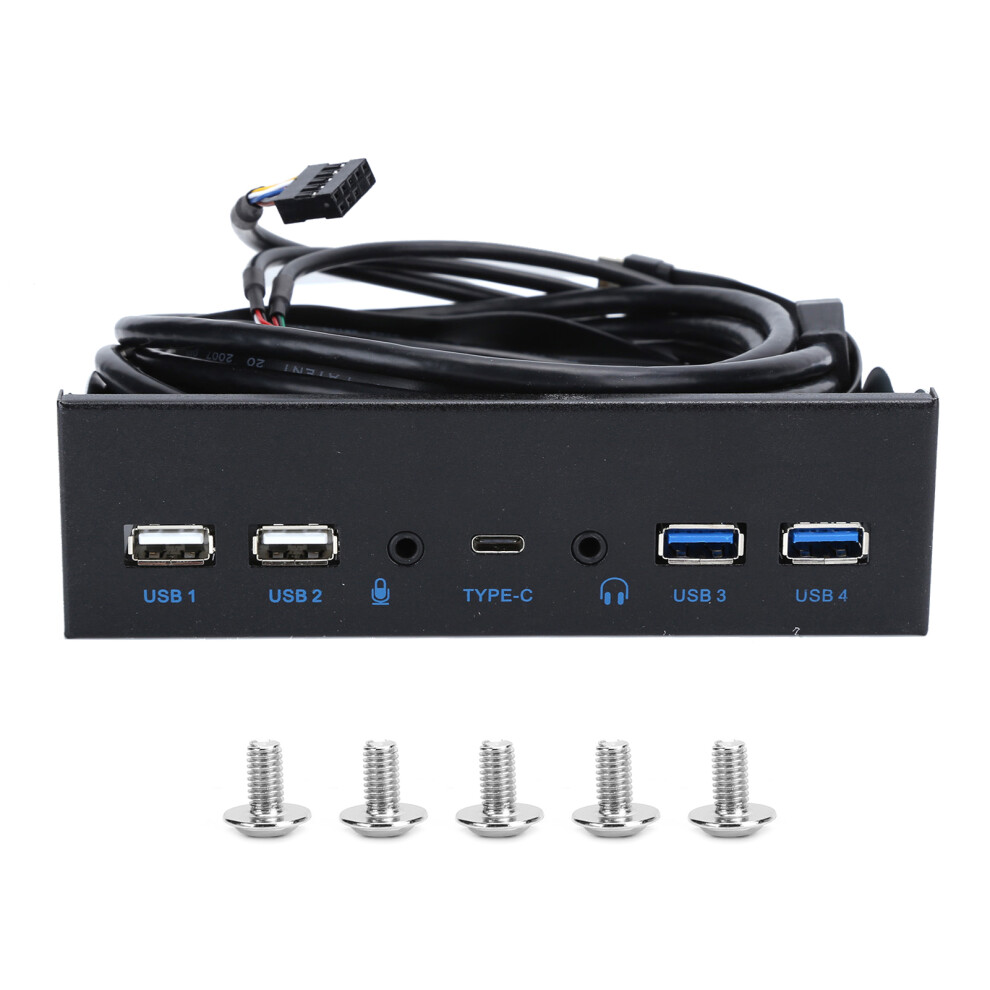 Versatile Usb Hub For Front Panel, High Definition Audio Interface, Motherboard Connector With 4 Ports Usb 3.0, Compatible With Multiple Os, 9138057407488