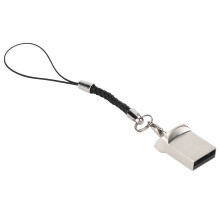 Pen drive USB metálico, compacto, de alta velocidade, com desempenho confiável, design resistente à água e chaveiro para uso diário.