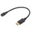 Μίνι DP σε DisplayPort1.2Adapter Cable4K Ultra HD EMI Θωράκιση Ρυθμιζόμενου Ύψους Ασφαλής Σύνδεση για 8