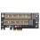Προσαρμογέας PCIe3.0/4.0M.2, μετατροπέας NVMe SSD με βελτιωμένη ψύκτρα για ανώτερη ψύξη 4
