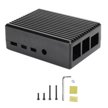 Carcasă coloană de răcire pentru Raspberry Pi 5, plăcuțe termice, răcire pasivă, carcasă din aliaj de aluminiu, acces la toate porturile,