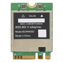 Placă de rețea Dual Band 2.4GHz-5GHz pentru laptop, adaptor WiFi pentru placă wireless, placă de rețea de mare viteză, interfață NGFF M.2,