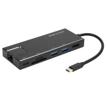 Kompakt designhub, strømforsyning som sikrer høyhastighets dataoverføring, SuperSpeed USB for bred kompatibilitet med bærbare datamaskiner,