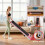 Tapis de Course C1 2-en-1 Inclinable 5% Walking Pad Rose 7