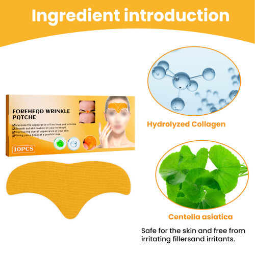 Patch de front Hydrolysé de Collagène – 10 pièces pour réduire les ridules 1