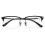 Men Aluminum Optical Frame Rectangular Reading Glasses with Titanium Temple Half Rimless144MM Ti04 +3.50 1