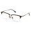 Men Aluminum Optical Frame Rectangular Reading Glasses with Titanium Temple Half Rimless144MM Ti04 +3.50 2