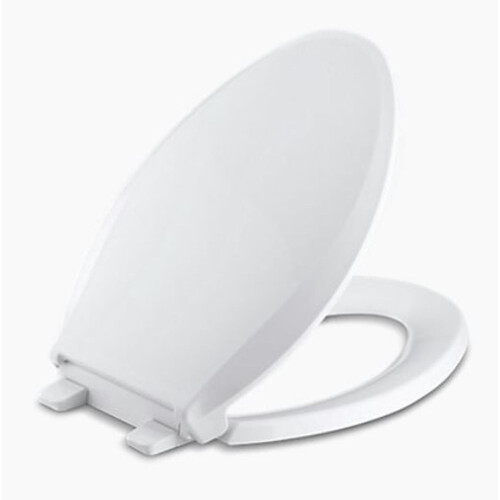 Kohler Cachet Slow Close Επιμήκης Λευκή Πλαστική Λεκάνη Τουαλέτας