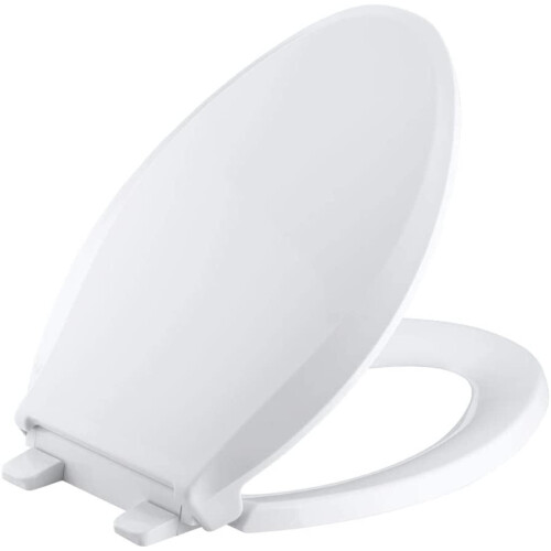 Kohler Cachet Slow Close Επιμήκης Λευκή Πλαστική Λεκάνη Τουαλέτας 2