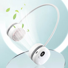 AURIGATE Mini přenosný USB krční ventilátor, dobíjecí 5stupňový bezlistý chladicí ventilátor, ztlumený pro domácí kancelář,