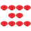 Guangmc10pcs Silicone Bottle Gaskets for Brew Beer Soda - Red 3