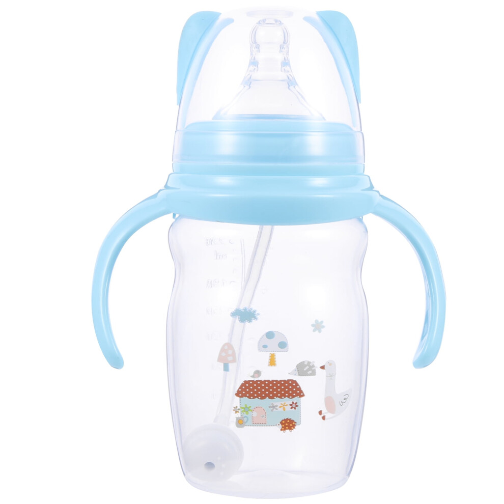 PeggyDoll 1Pc Baby Kids Milk Bottle Water Drinking Cup Feeding Supply for Baby (Blue)