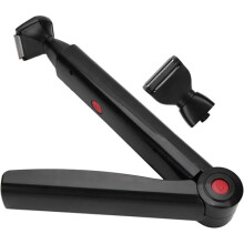 Electric Back Hair Shaver, Portable USB Rechargeable Long Handle Back Hair Removal, Foldable Body Shaver, Men's Back Razor