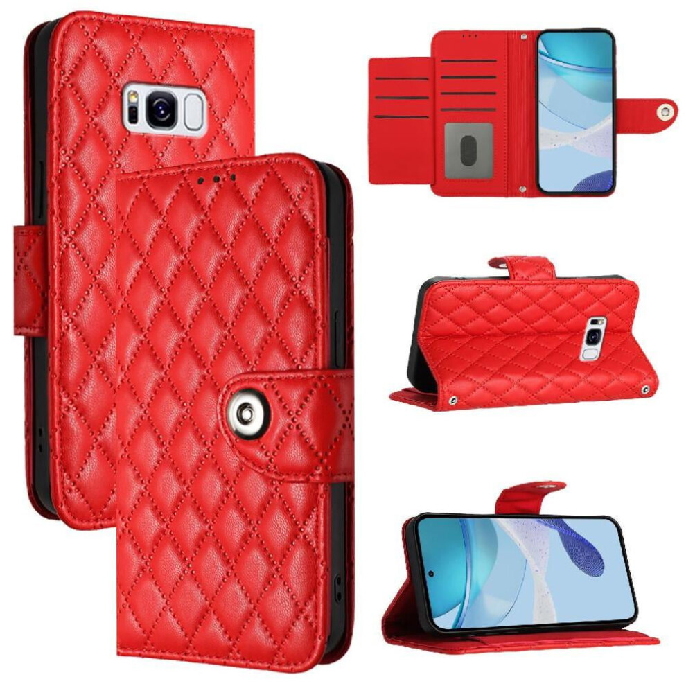 Case For Compatible With Samsung Galaxy S8 Plus Wrist Strip Shockproof Stylish Protective Card Holder Wallet Cover 9773935042414