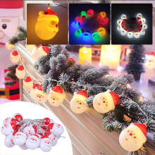 Guirlande lumineuse Capino Bonhomme de neige, lumières LED décoratives compatibles avec sapin de Noël, maison, jardin, fête, décoration