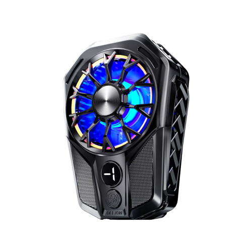 SUSUchens Phone Cooler, Digital Temp Display, 2-Gear Semiconductor Cooling, Adjustable Clip, Compatible with iPhone & Android, Black 1