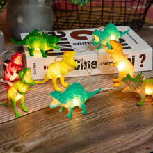 New LED Dinosaur Lighting Chain Children's Room Cartoon Decoration Christmas Holiday String Light Lighting Chain