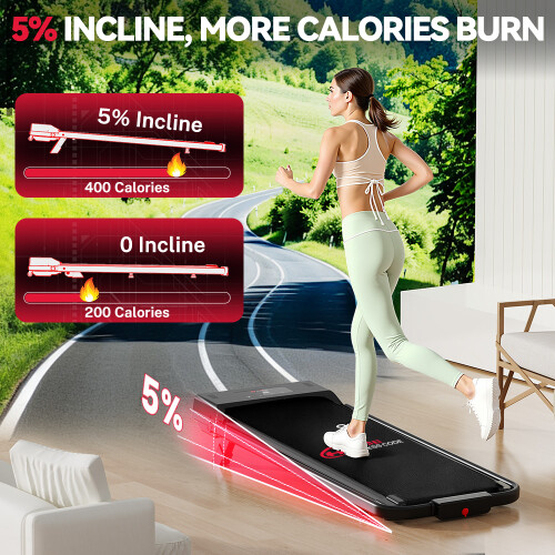 Foldable 2-in-1 Treadmill with LED Display 2