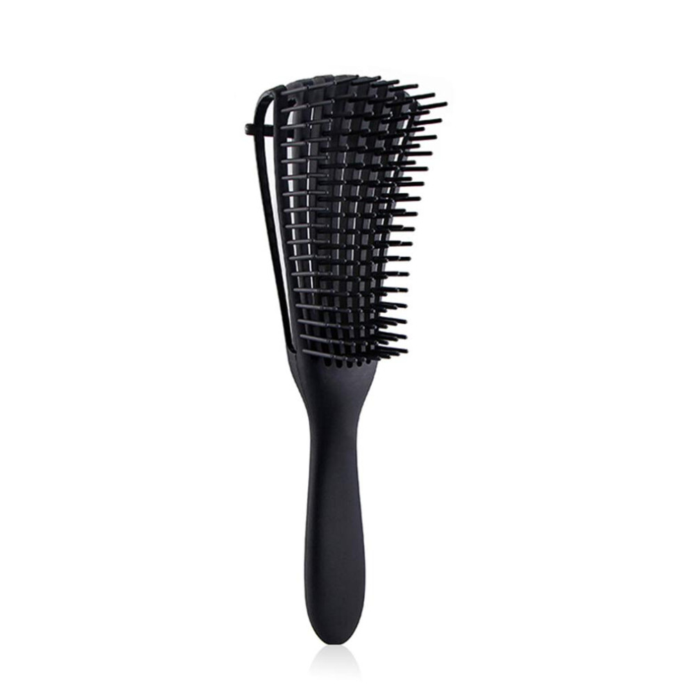 Unisex Black/Green/Pink Scalp Massage Comb For Curly Wet Dry Hair With Flexible Detangling Teeth And Antislip Handle