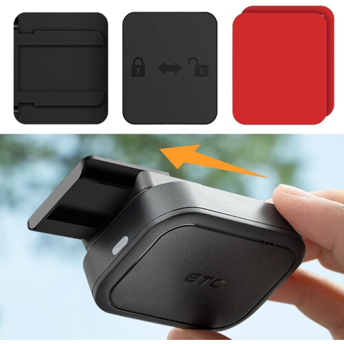 Universal ABS Car Toll Pass Holder with Stable Base and Clear View Design for Windshield 2