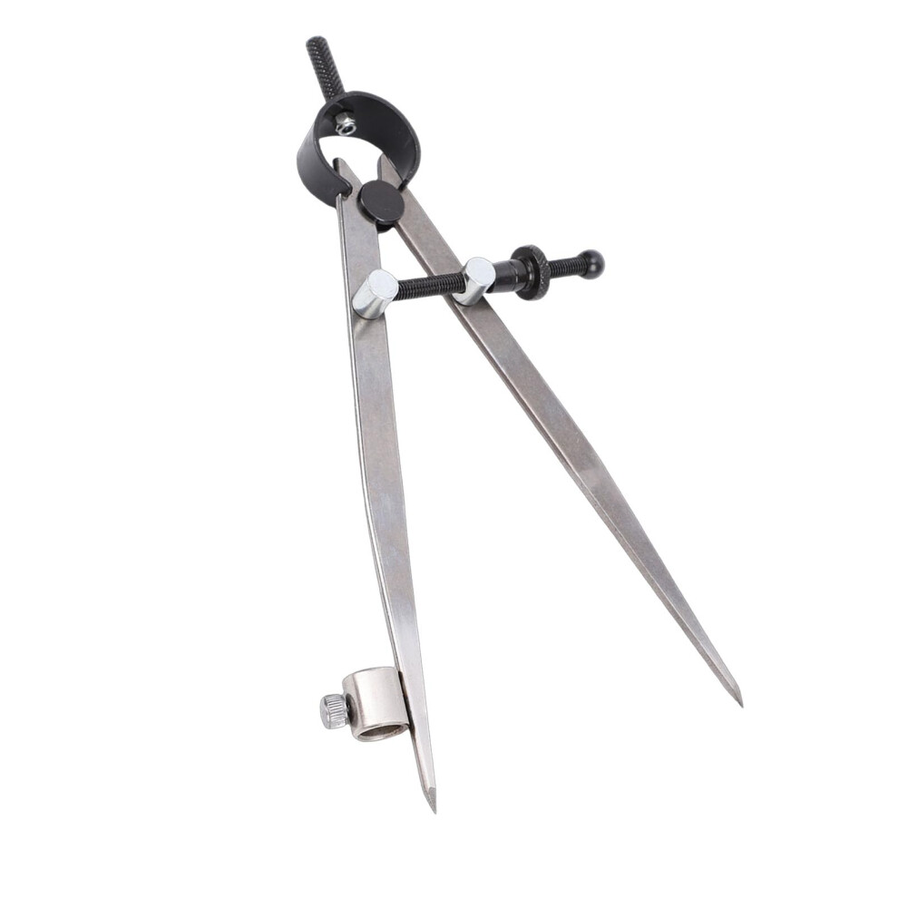 Spring Wing Divider Caliper 6 Inch Carbon Steel With Pencil Holder For Woodworking Metalworking Leather Craft 9365369155299
