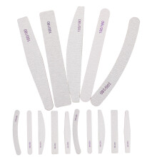 25pcs Professional Nail Files and Wooden Buffer Blocks for Precise Shaping Manicure Pedicure