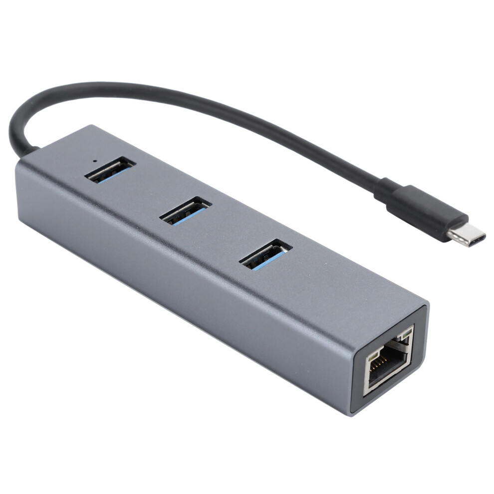 Ethernet Adapter With Usb 3.0 Ports, Type C Hub Supporting Gigabit Speeds Backward Compatible Fast Data Transfer Reliable Network Connection 9499224667716