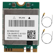 Adaptor wireless NGFF M.2, placă de rețea Bluetooth 4.0 cu bandă duală 802.11ac cu funcționalitate Plug and Play, modul WLAN de mare viteză