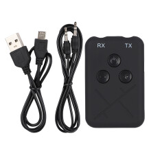 Advanced 2-in-1 Bluetooth 5.3 Wireless Audio Transmitter & Receiver, Portable Dual Line Pairing for Seamless Entertainment on Airplanes, TVs, Gyms, an