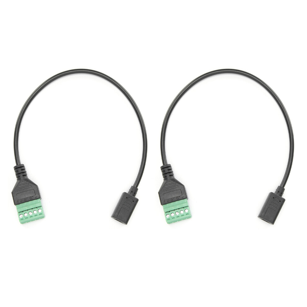 No Soldering Required Pluggable Type Block Connector, Stable Performance Usb 3.1 Type C Female To 5 Pin Shield 2Pcs 9147006892176