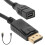 Μίνι DP σε DisplayPort1.2Adapter Cable4K Ultra HD EMI Θωράκιση Ρυθμιζόμενου Ύψους Ασφαλής Σύνδεση για 6