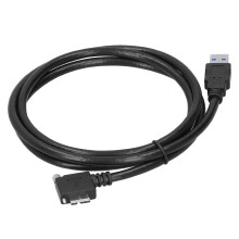 Cable de disparo fijo con conexión de bloqueo por tornillo, cable para cámara industrial Micro USB 3.0 con bloqueo para una transferencia de datos