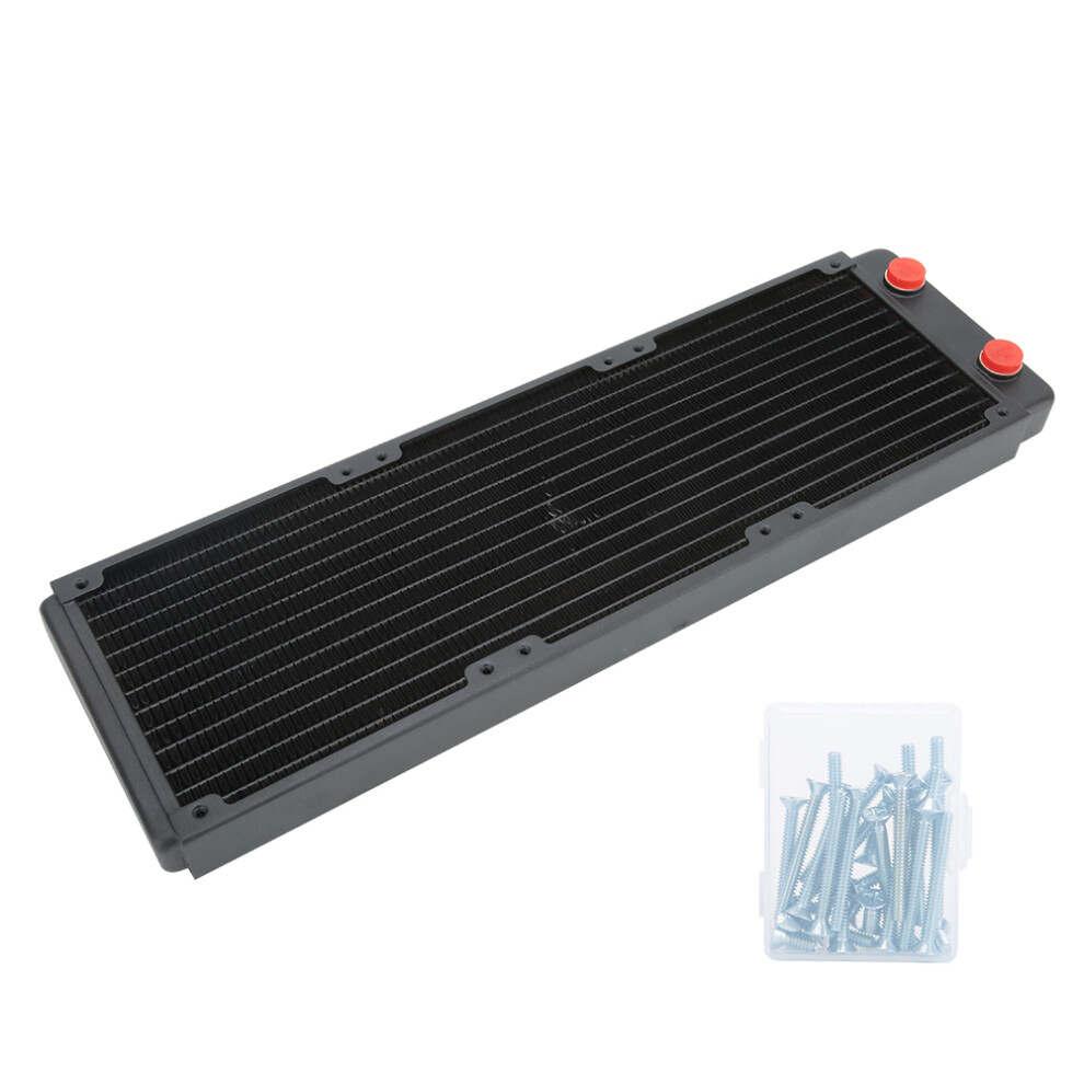 High Performance Aluminum Heat Exchanger, Durable Radiator With Integrated Forging Process For Computer Cpu Cooling Systems With Oxidation Paint Black 9176269519544